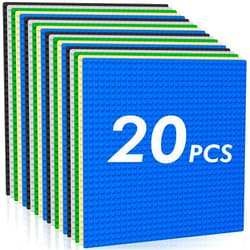 Pokiiulk Classic Baseplates Building Plates-Pack of 20 Large 10