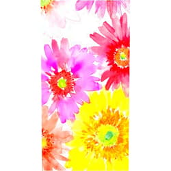 Boston International IHR 3-Ply Paper Napkins, 16-Count Guest Size, Gerberas