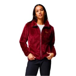 Columbia Womens Fire Side II Sherpa Full Zip Fleece Jacket, Rich Wine, Small