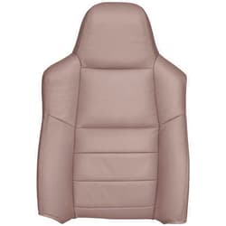 The Seat Shop Driver Top Replacement Leather Seat Cover - Medium Parchment Tan (Compatible with 2002-2004 Ford F250 and F350 Lariat Crew Cab, and 2002-2004 Ford Excursion Limited and XLT)