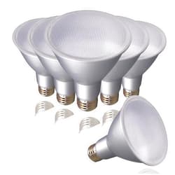 SATCO S29431 12.5 Watt 120 Volt PAR30LN Reflector LED Bulb 3000K; 40 deg. Beam Angle; E26 Medium Base (6 LED Light Bulbs)