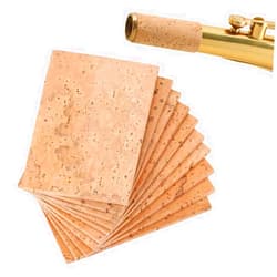 Watris Veiyi Alto Sax Neck Cork Replacement Kit - 10pcs Universal Sax Joint Cork Sheet for Alto/Soprano/Tenor Saxophone