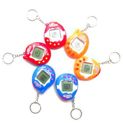 RANHANGQI 6 Pieces Virtual Electronic Digital Pets Keychain Game Keyring Retro Handheld Game Machine Nostalgic 90s Toy for Boys Girls