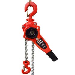 YANBORUI Lever Chain Hoist 2200LBS 10FT, 1T 3M Lever Chain Hoist 1 ton Commercial Portable Hooks for Building Garages Warehouse Automotive Machinery【orange-1T/3m】