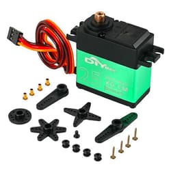 DIYmall TD-8825MG Digital Servo 25kg High Torque 360 Degree Continuous Rotation Angle-uncontrollable 500-2500usec Metal Gear RC Servo for Robot Gimbal Car Aircraft