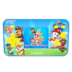 Lexibook Paw Patrol Chase Portable Cyber Arcade Pocket Game Console, 150 Gaming, LCD, Battery-Operated, Red/Blue, JL1895PA