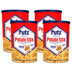 Utz Potato Stix, Original – 15 Oz. Canister – Shoestring Potato Sticks Made from Fresh Potatoes, Crispy, Crunchy Snacks in Resealable Container, Cholesterol Free, Trans-Fat Free, Gluten-Free Snacks