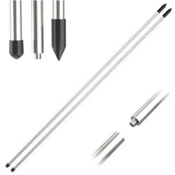 Kamitty Golf Alignment Stick, Aluminum Alloy Alignment Stick 2/3 Packs, 33.5/48 Inches Portable Detachable Golf Training Equipment