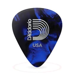Planet Waves D'Addario Accessories Blue Pearl Celluloid Guitar Picks, 25 pack, Medium