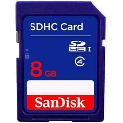 SanDisk 8GB SDHC Card Class 4 Secure Digital Flash Memory SDSDB-008G - Bulk Packaging