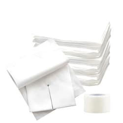 Vakly Split Drain Sponge Gauze 4x4 Sterile 6 Ply Pads [Pack of 50] Absorbent Precut 4