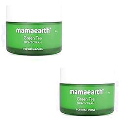 Generic mama...earth green tea night cream night cream for face 50 gram each pack of 2 pieces