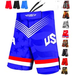 Exxact Sports Pro MMA Shorts, No-Gi BJJ Jiu Jitsu Shorts for Men, Boxing, UFC, Cross Training, Kickboxing & Grappling Shorts.
