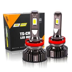 Alla Lighting 10000Lms H8 H9 H11 LED Switchback Fog Lights, 6000K Xenon White/3000K Yellow Dual Color 12V, Extremely Super Bright