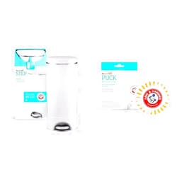 Munchkin® Step Diaper Pail Bundle - Diaper Pail, Baking Soda Cartridge & Accessories for Odor Control