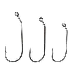 Circle B Tackle Mustad 32886NP-Black Nickle Jig Hook Sizes 3/0-5/0 Package in 100 Each Jig Hook with 30º Bend Eye Premium Flipping Hook