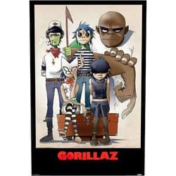 POSTER STOP ONLINE Gorillaz - Music Poster (All Here - The Gang - Comic Characters) (Size: 24