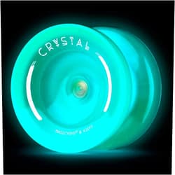 MAGICYOYO K2 Responsive Yoyo Glow in The Dark, Professional Yoyo for Kids and Unresponsive Yo yo for Adults, Plastic Yoyo with Finger Spin Yoyo Professional + 12 Yoyo Strings + Accessory kit-Blue