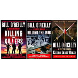By BR. (Author) By Bill O'Reilly 3 Books Collections Killing the Killers: The Secret War Against Terrorists, Killing the Mob: The Fight Against Organized Crime in America & Killing Crazy Horse: The Merciless Indian Wars in America Hardcover – Illustrated, May 18, 2022