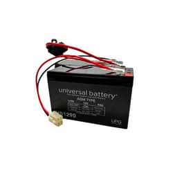 AlveyTech 24 Volt Battery Pack for the Razor Dirt Quad Electric ATV (9 Ah, All Versions) - Replacement Set of 2 Premium Rechargeable AGM Batteries with Wiring Harness, Four-Wheeler 24V System Only