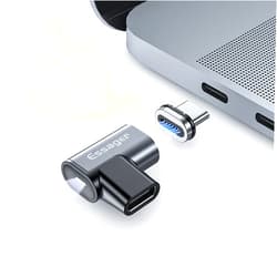 ESSAGER 𝐄𝐒𝐒𝐀𝐆𝐄𝐑 USB C Magnetic Adapter 24Pins, Type C Magnetic Connector Support PD 100W USB3.1 Gen2x2 20Gbps Data Transfer 4K@60 Hz Video Output, Compatible with MacBook Pro/Air Type C Devices