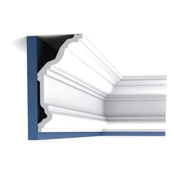 Orac Decor High Density Polyurethane Crown Moulding, Primed White. Face: 4