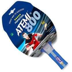 Atemi NTT 800 Pre Assembled Table Tennis Racket with Inverted Precision Rubber and Control Wood