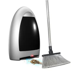 EYE-VAC EyeVac Home Touchless Vacuum Automatic Dustpan - Great for Sweeping Pet Hair Food Dirt Kitchen - Ultra Fast & Powerful, No More Bending Down, Bagless, Corded, Automatic Sensors, 1000 Watt (Silver)