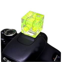 FOTYRIG Camera Level Hot Shoe Level 3 Axis Bubble Spirit Level Standard Shoe Mount Compatible with Nikon, Olympus, Pentax Digital and Film Cameras
