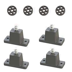 JEACENT Anti-Vibration Shock Absorbing Rubber Mounting Bracket for Ductless Mini Split Air Conditioner Condensers