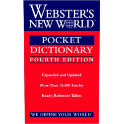 Editors of Webster's New World Coll Webster's New World Pocket Dictionary, Fourth Edition