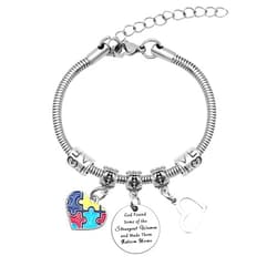 Mwphuy Autism Gifts for Moms Bracelet Autism Awareness Gifts for Women Mom Jewelry Autistic Moms Gift Encouragement Presents for Mothers Autistic Gift Mothers Day Presents