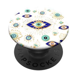 Evil Eye Stuff For Girls & Women Design Co Evil Eye Yellow Indigo Blue Teal PopSockets Adhesive PopGrip
