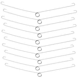 Funrous 10 Pack Recessed Lighting Springs Torsion Spring Clips for Recessed Lighting Accessories Metal Recessed Light Spring Clips Recessed Lighting Trims, 8.25 x 1 x 0.2 Inch