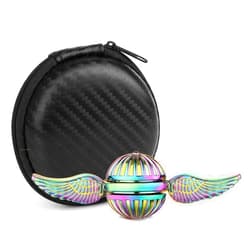 LNCOJOLM Rainbow Fidget Spinner Toy for Kids Adults, Fidget Orb Ball Finger Hand Spinners Desk Decoration Fingertip Gyro for Anxiety Stress Relief, Birthday Gift Stocking Stuffer