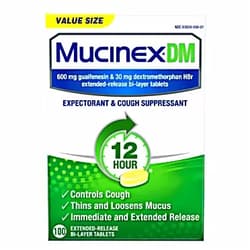 Mucinex Dm - Extended Release Bi-Layer Tablets, 100 Count