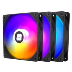 Thermalright TL-C12C-S X3 CPU Fan 120mm ARGB Case Cooler Fan, 4pin PWM Silent Computer Fan with S-FDB Bearing Included, up to 1500RPM Cooling Fan（3 Quantities）