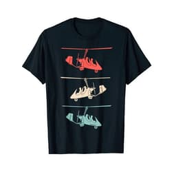 Lightflyer Co. Gyrocopters - Aviation - Vintage Retro Colors T-Shirt
