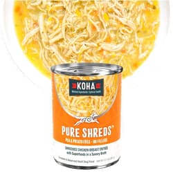 KOHA Pure Shreds Chicken Entrée for Dogs, 12.5oz Cans (Pack of 12)