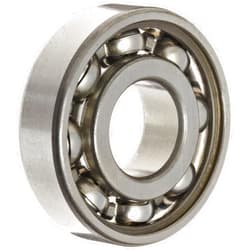 SKF RLS 7 Radial Bearing, Single Row, Deep Groove Design, ABEC 1 Precision, Open, Normal Clearance, Steel Cage, Inch, 7/8
