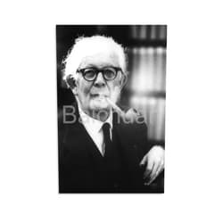 VERITTY Jean Piaget Psychologist Black And White Portrait Poster 1 Canvas Painting Wall Art Poster for Bedroom Living Room Decor 08x12inch(20x30cm)