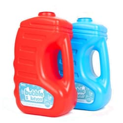 Bubble Play Darice 2 Pack 128oz Bubble Solution Refill for Bubble Machines & Blowers - Easter, Weddings, Birthdays, Outdoor - 4 Big Bubble Wands Included - Non-Toxic Safe for Toddlers & Kids, Colors May Vary
