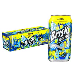 Lipton Brisk Lemon Iced Tea, 12 Fl Oz Cans (Pack of 12)