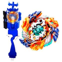 SUPERBLADE Metal Fusion Games Blade Toy Set Sparking Launcher Grip Bey Battling Top Burst Booster B-122 Starter Geist Fafnir.8'.Ab Left Right Launcher Evolution Play Blades Game Toy Set Gift for Boys