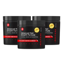 iRESTORE Advanced Hair Growth Supplement for Women | Hair Vitamins For Faster Hair Regrowth | Best for Hair Loss and Thinning - 3 Pack, 1 Month Supply Each