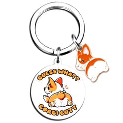 Lelekdo Corgi Gifts for Corgi Lovers Corgi Keychain Birthday Corgi Gifts For Women Teen Girls Friends Dog Mom Funny Corgi Gift for Dog Owners Cut Corgi Lover Gift