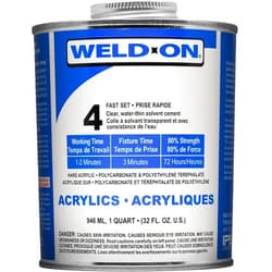 Plastic-Craft SCIGRIP IPS Weld-On #4 Adhesive (Quart) with Applicator Bottle and Needle