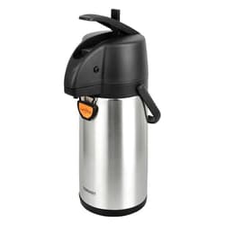 TOMAKEIT Airpot Coffee Dispenser Thermal with Pump,2.2L/74Oz Insulated Stainless Steel Large Airpot Coffee Carafe Lever Action for Hot/Cold Water,Thermal Carafes for Hot Cocoa for Parties