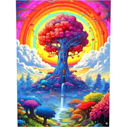 Suyaloo 5D Diamond Art Painting Kits for Adults - Tree of Life Diamond Dots Paintings for Adults Kids Beginner,DIY Rainbow Round Full Drill Diamond Dots Gem Art Crafts for Home Wall Decor Gifts 12x16inch