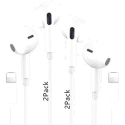 XUANYELIAM 2025 Latest Version for iPhone Earbuds, 2 Pack Wired Headphone with Lightn-ing Connector [MFi Certified] Earphones with Microphone Volume Control Music and Calling,for iPhone 14/13/12/11/SE/X/XR/8/7